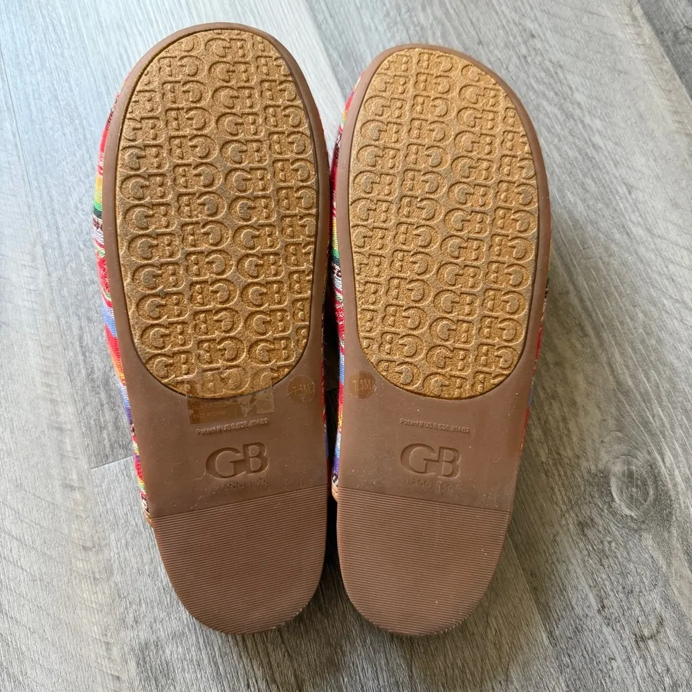 Gianni Bini Slides Southwestern Pom Pom Slip On Mules Shoes - Image 8