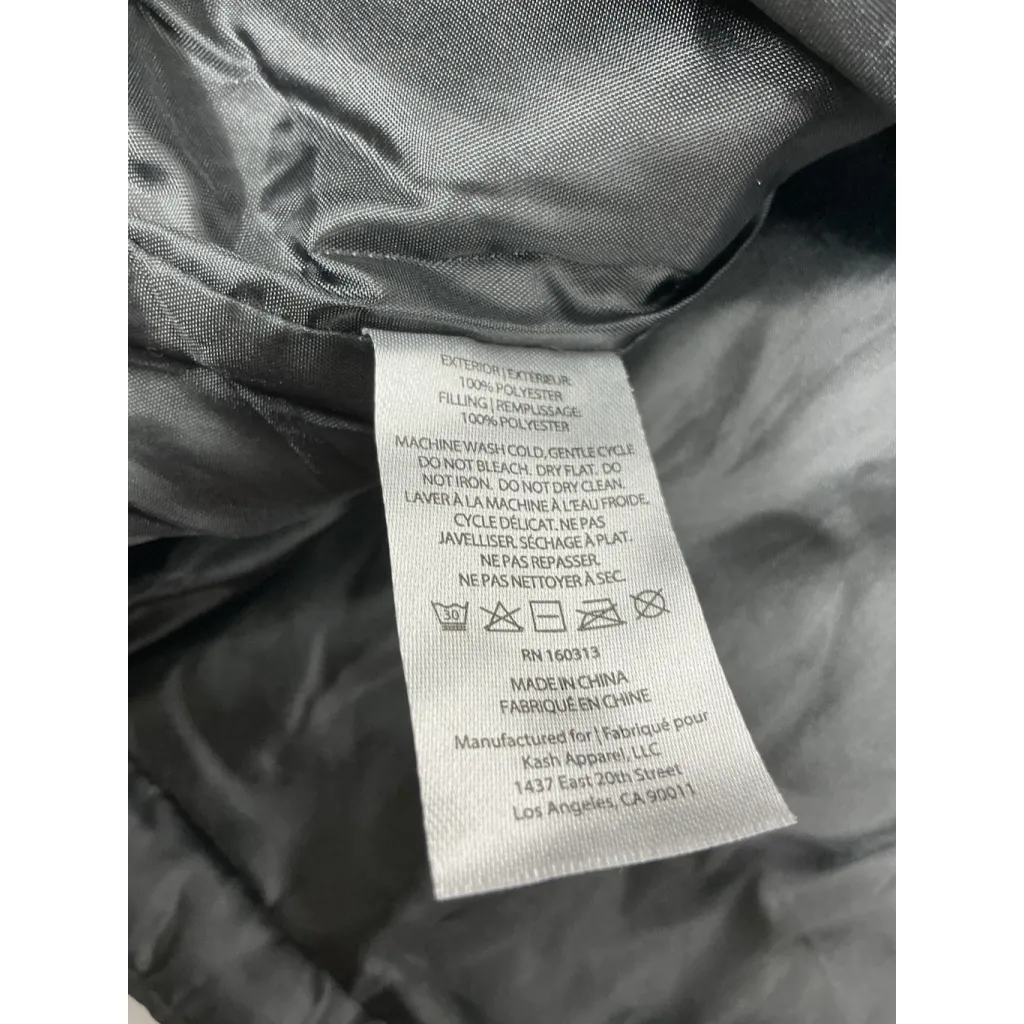 Womans Socialite Quilted Oversize Vest L/XL Black - Image 4