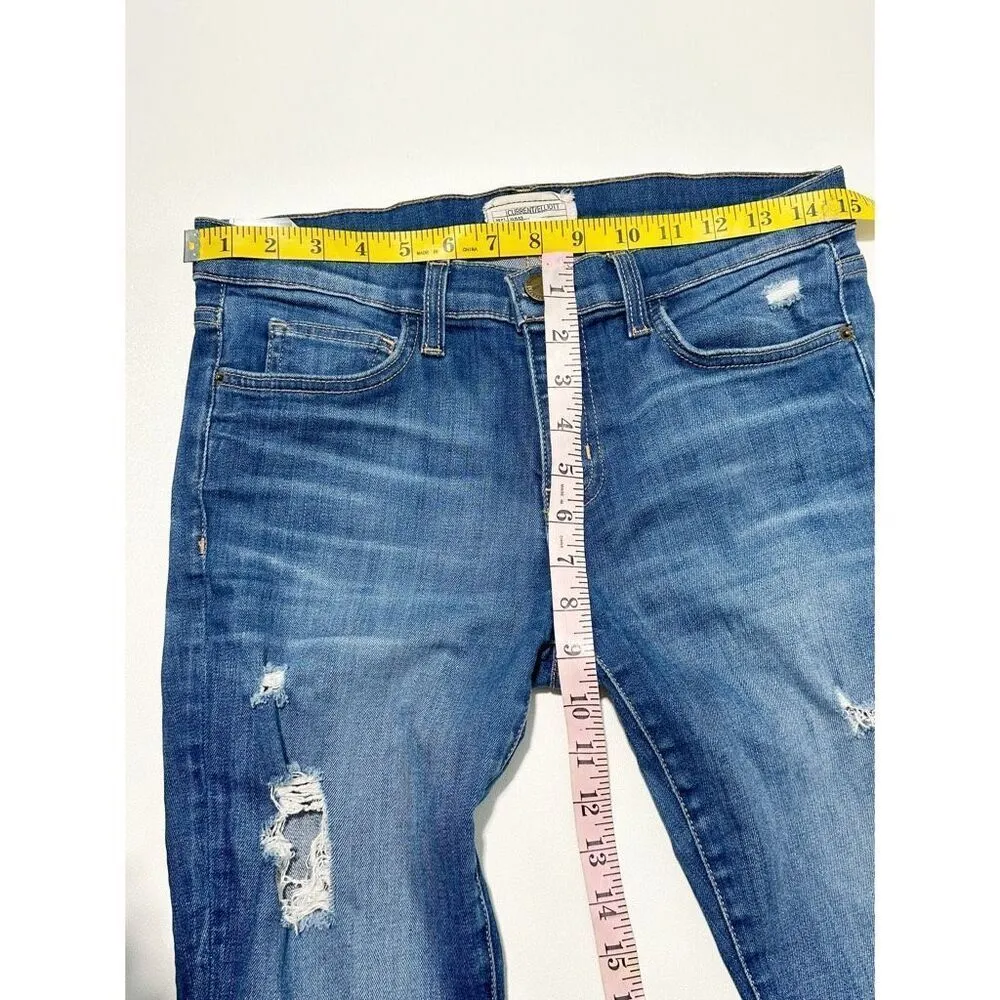 Current/Elliott  Womens The Stiletto Niagara Destroy Skinny Jeans‎ Blue Size 28 - Image 4
