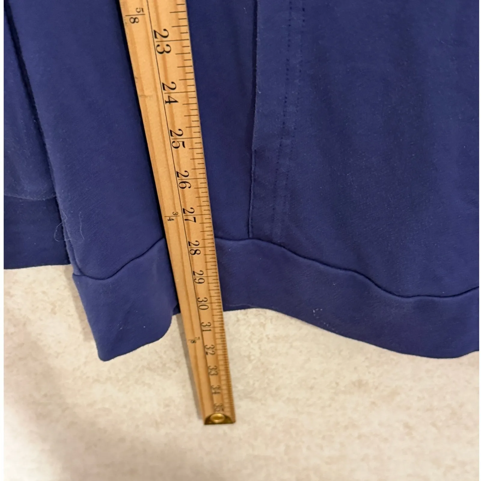 Latched Mama Blue Nursing Hoodie Breastfeeding Kangaroo Pocket Size S Maternity - Image 3