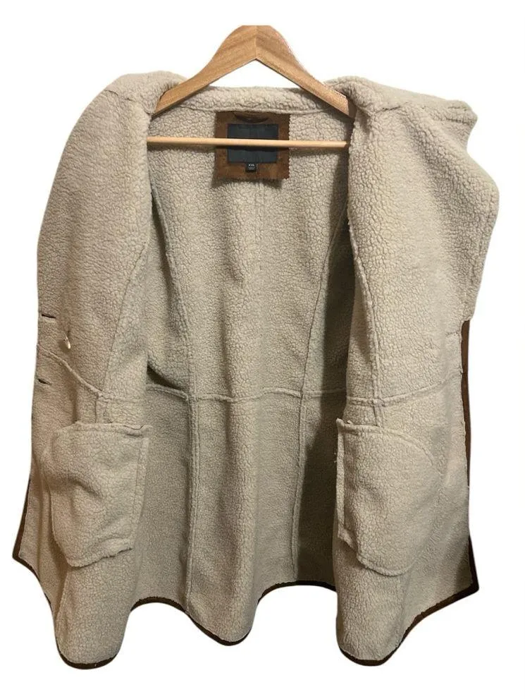 NWT Marc New York by  Jacket Faux Fur Brown Shearling sz XXL - Image 9