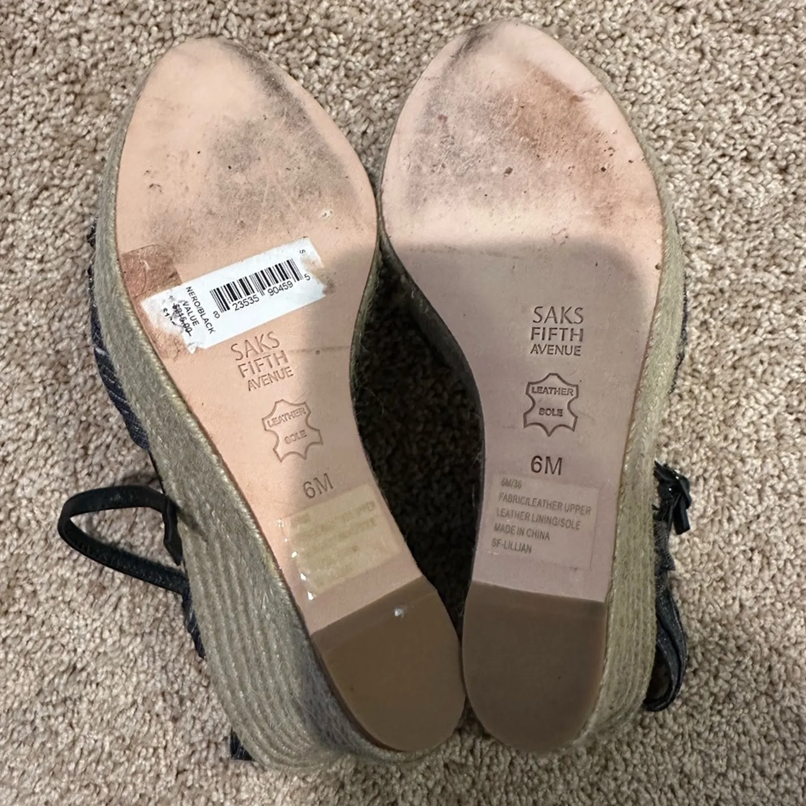 Saks Fifth Avenue‎ Lillian Wedges - Image 4