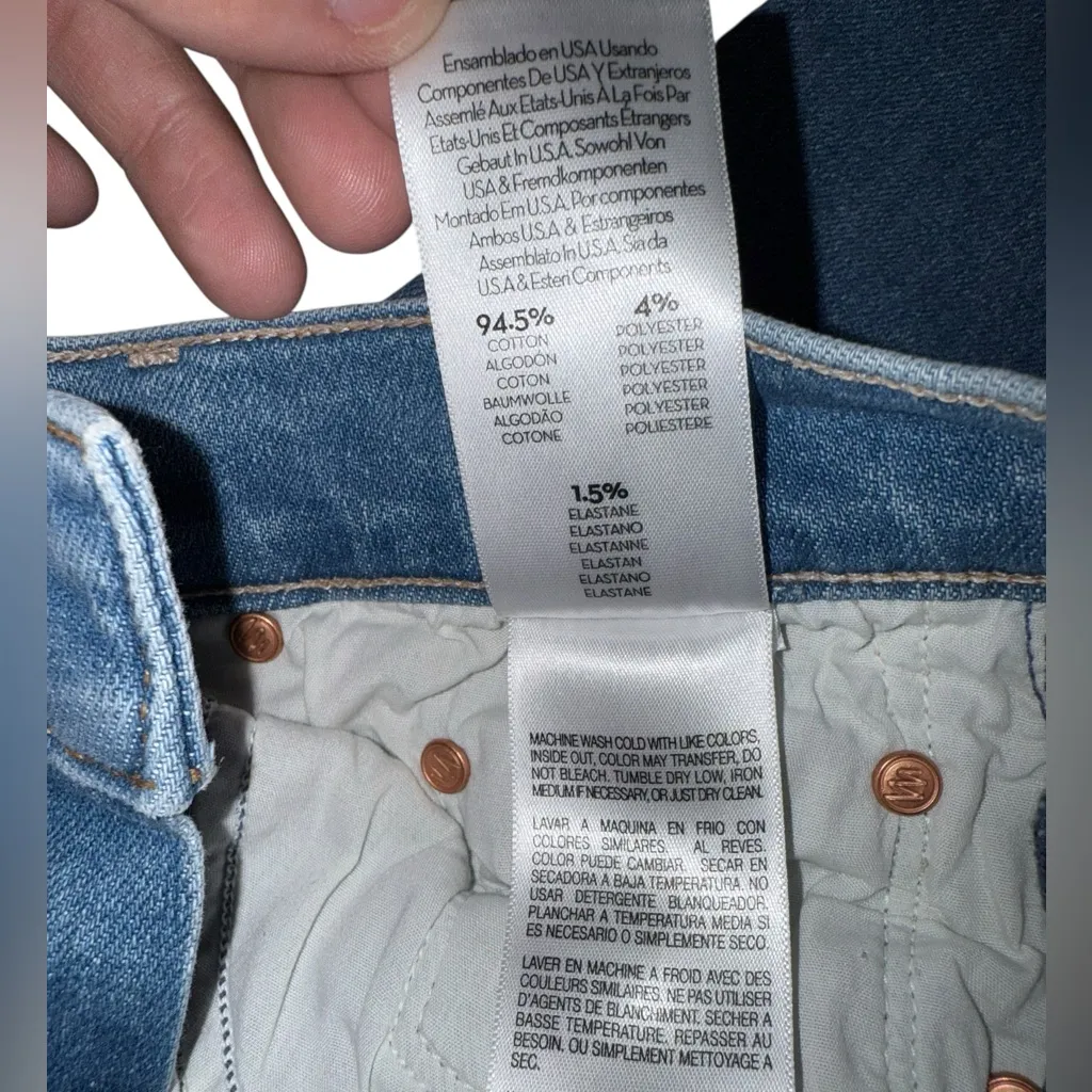 MOTHER The Insider Crop Step Fray Jeans – Thrilling Shots / Size 29 Blue - Image 11