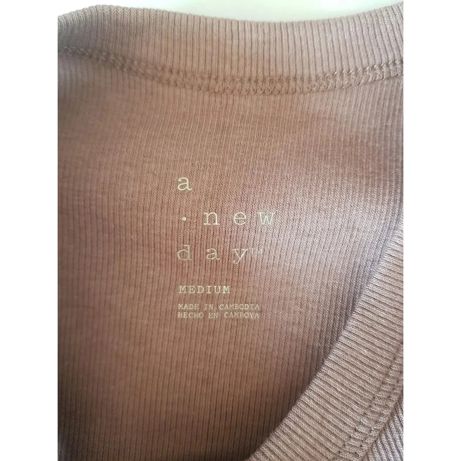 A New Day Womens Size Medium Tank Top Minimalist Classic Basic Light Academia - Image 7