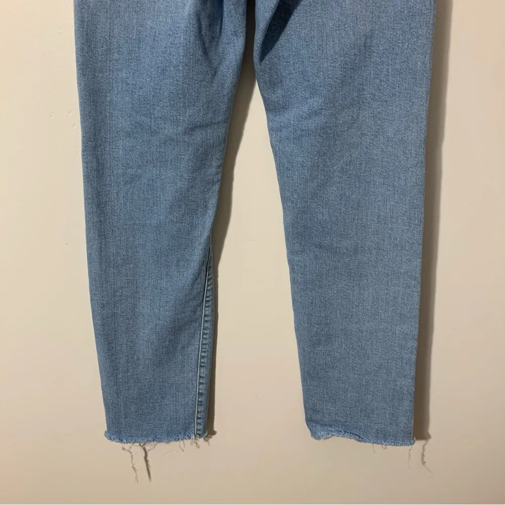 EUC Levi’s Wedgie Straight Button Fly Distressed Raw Hem Jeans Size 26 - Image 9