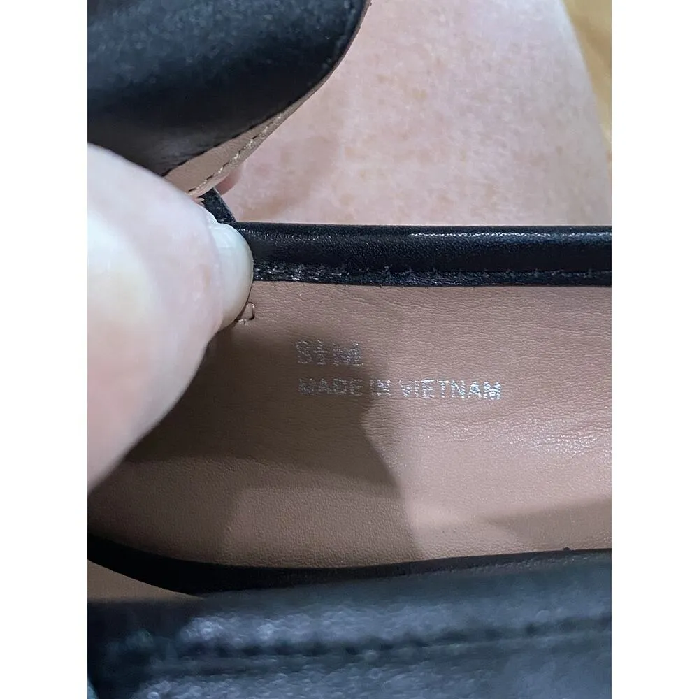 Linea Paolo Essex Women's 8.5 M Black Leather Studded Slip - Image 7