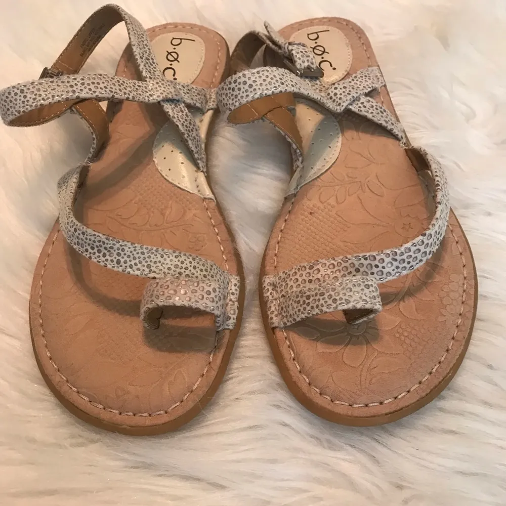 Boc Sandals Open toe w/ Toe loop and ankle strap Women’s size 9M Speckled - Image 2