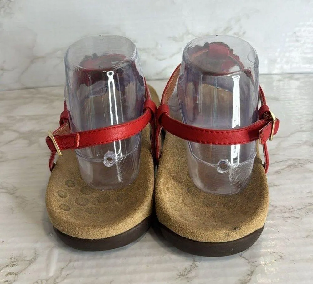 Vionic Womens Paulie Sandal flower detail t strap sandals shoes size 8 - Image 7