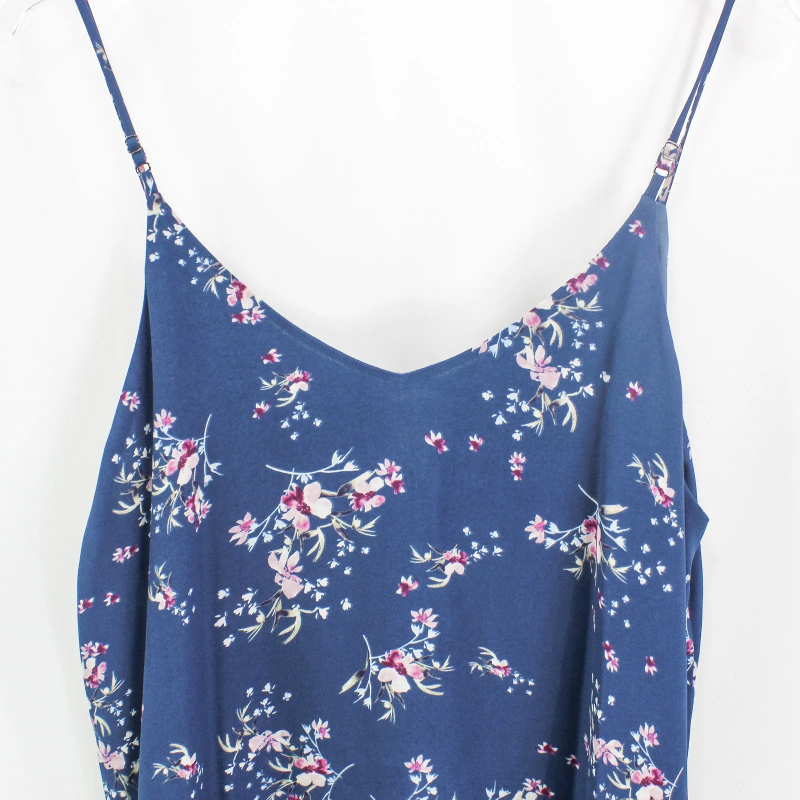 LUSH Blue Lined Spaghetti Strap Floral Scoop Neck Camisole - Image 6