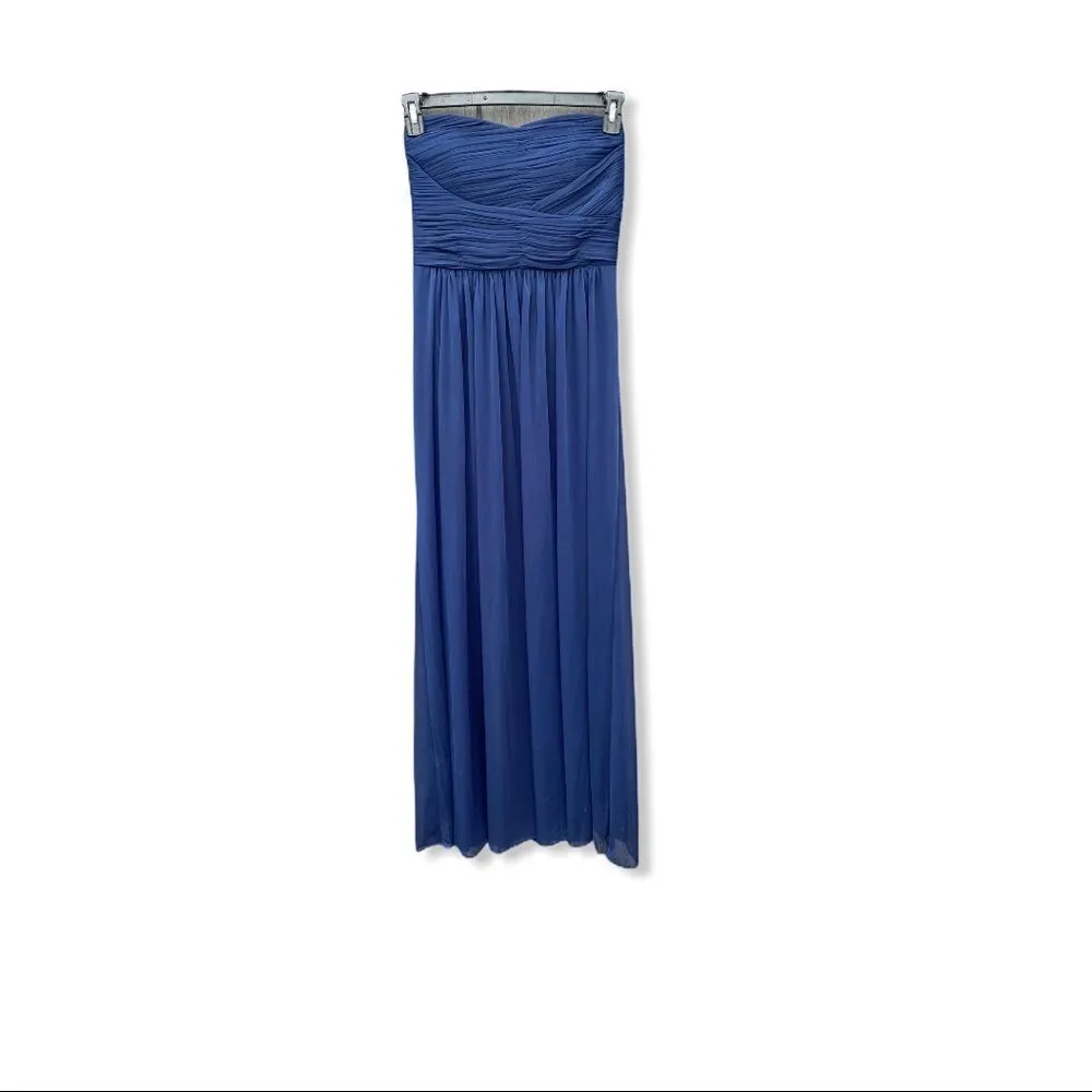 Marina Strapless Maxi Dress‎ Blue Size 4 - Image 2