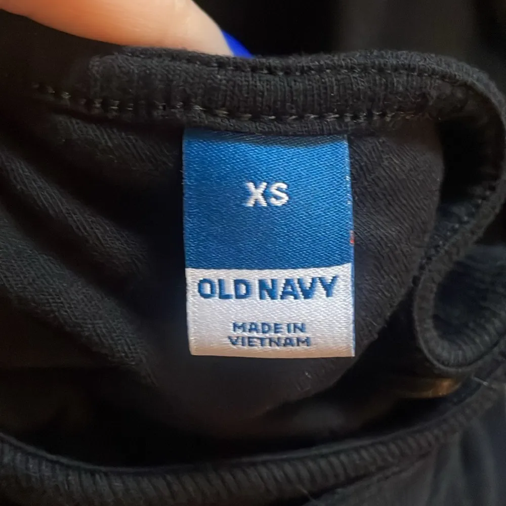 Old Navy Size XS Fitted One-Shoulder Double Strap Rib-Knit Midi Dress Black Jack - Image 9