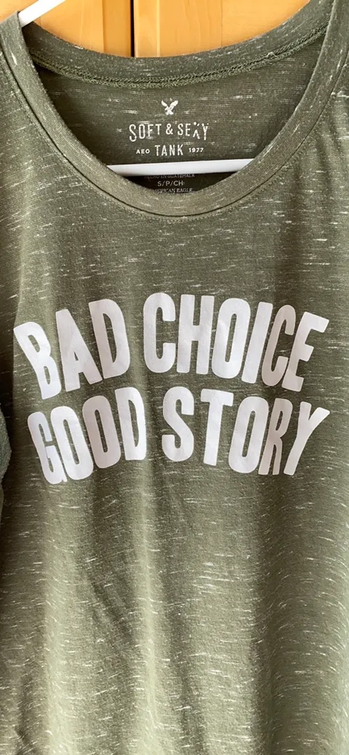 American Eagle Outfitters AEO “Bad Choice Good Story” Tank - Image 3