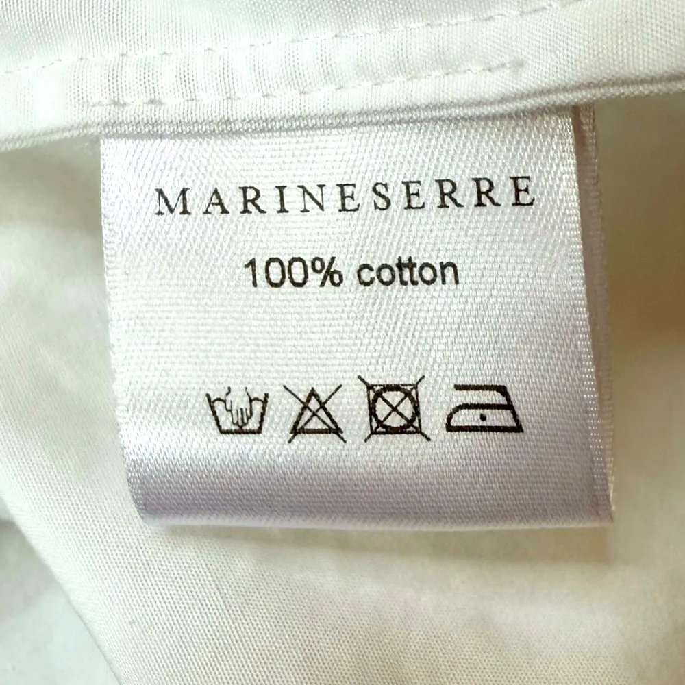 Marine Serre Jacket Lightweight 1/2 Zip Up 100% Cotton Minimalist Large - Image 6