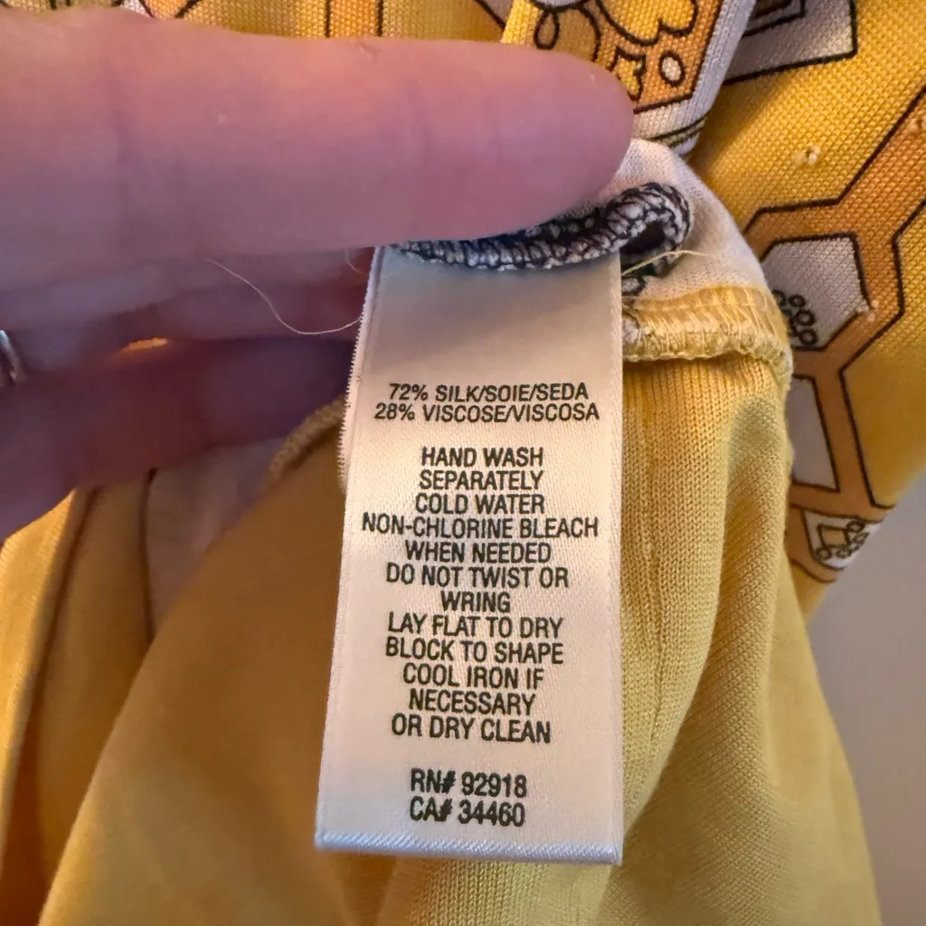 Juicy Couture Yellow and Blue Star Pattern Top - Image 7