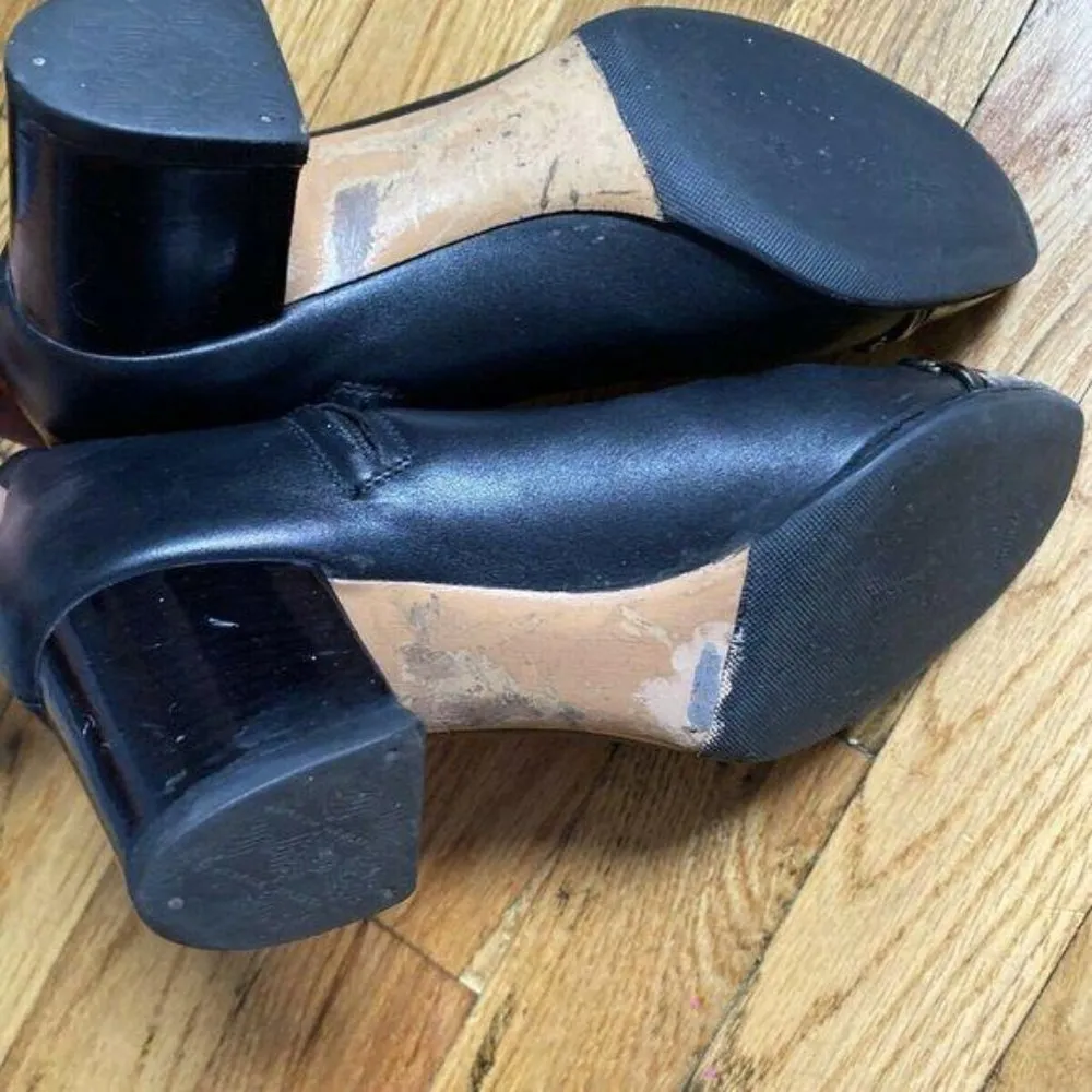 Msrp$730 SALVATORE FERRAGAMO Booties W/ Gold signa - Image 10