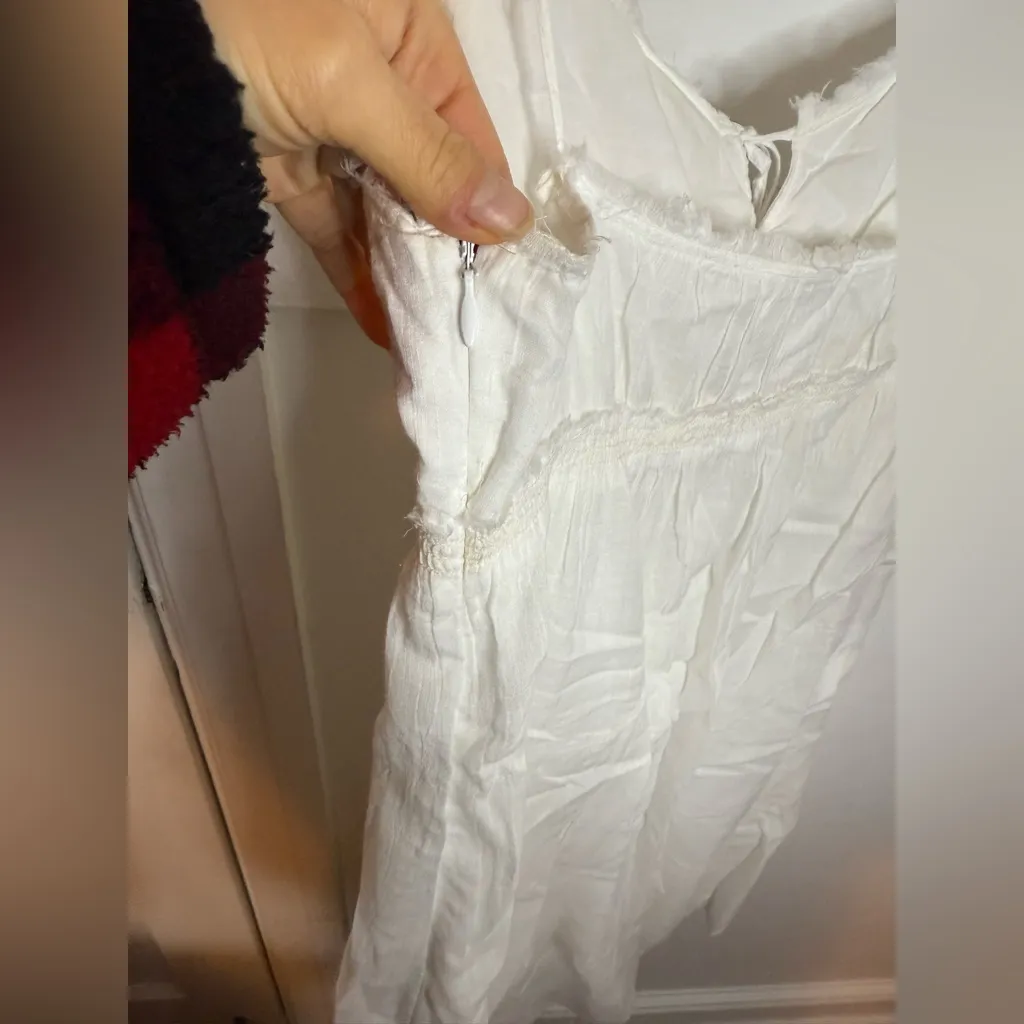 Banana Republic Vintage White Cotton Y2K Babydoll Dress - Image 4
