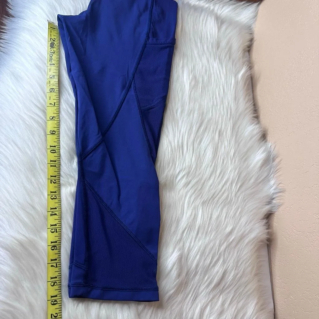 Lululemon Fast As Light Crop Emperor Blue Size 6 - Image 8
