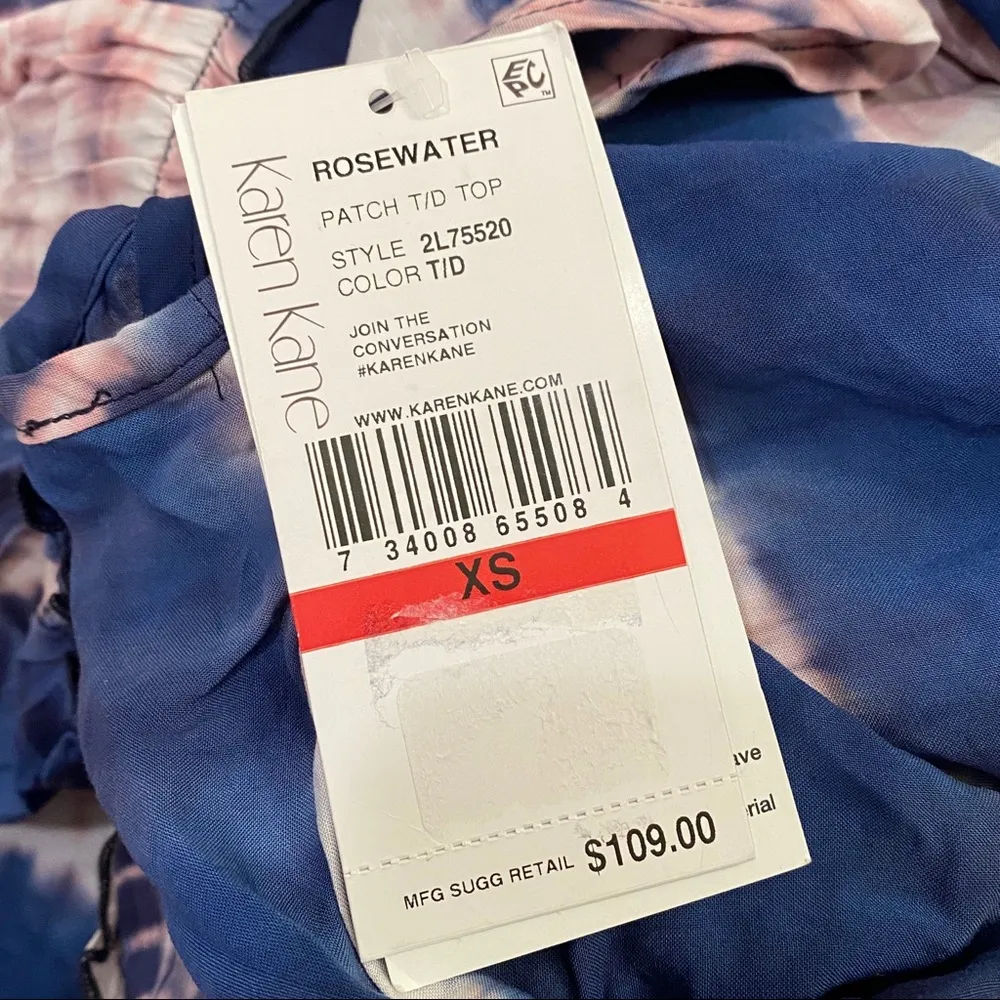 NWT Karen Kane Tie Dye Pullover Sleeveless Top XS - Image 13