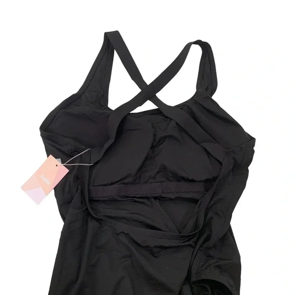 Andie Plus Size The Tulum Strappy Back One Piece Swimsuit Black Size 3XL NWT - Image 7