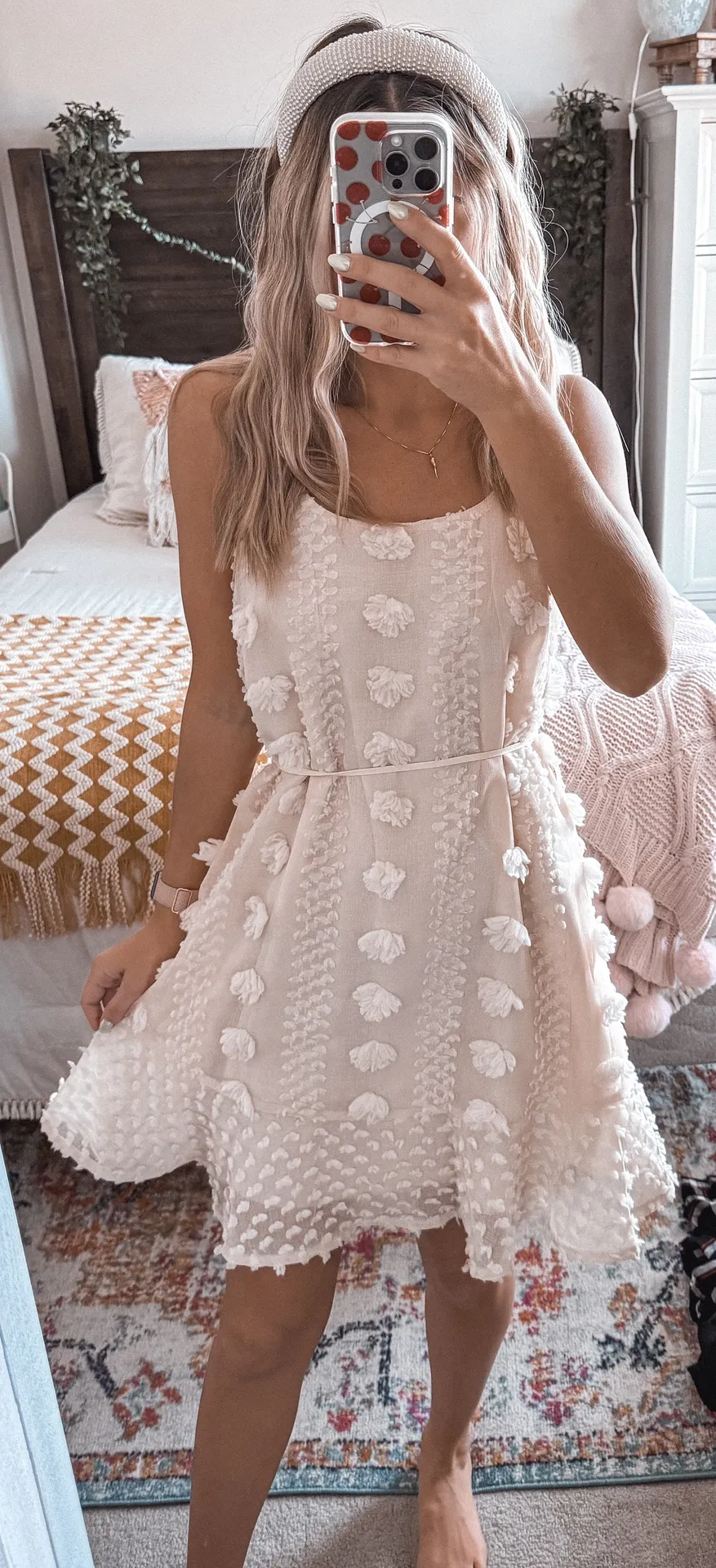 Simplee Apparel Cream Dress  - Image 2