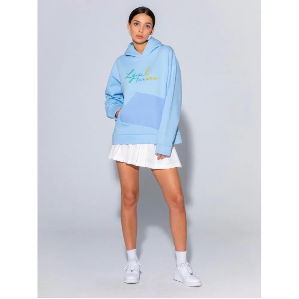 PacSun Top Local Heroes RUNWAY TWO POCKET HOODIE IN BLUE NWT Reg $108 - Image 6