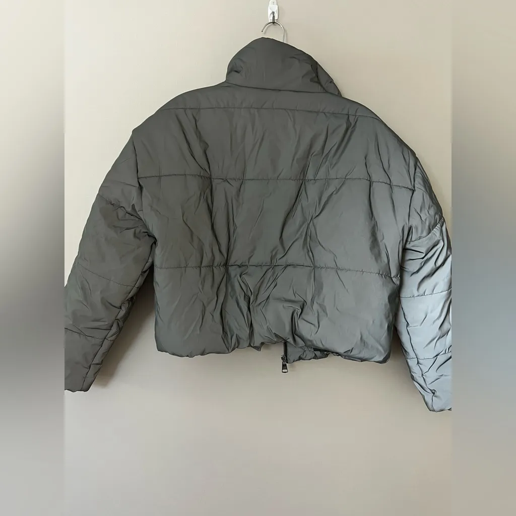 Steve Madden Polar Coat in Silver, size S - Image 7