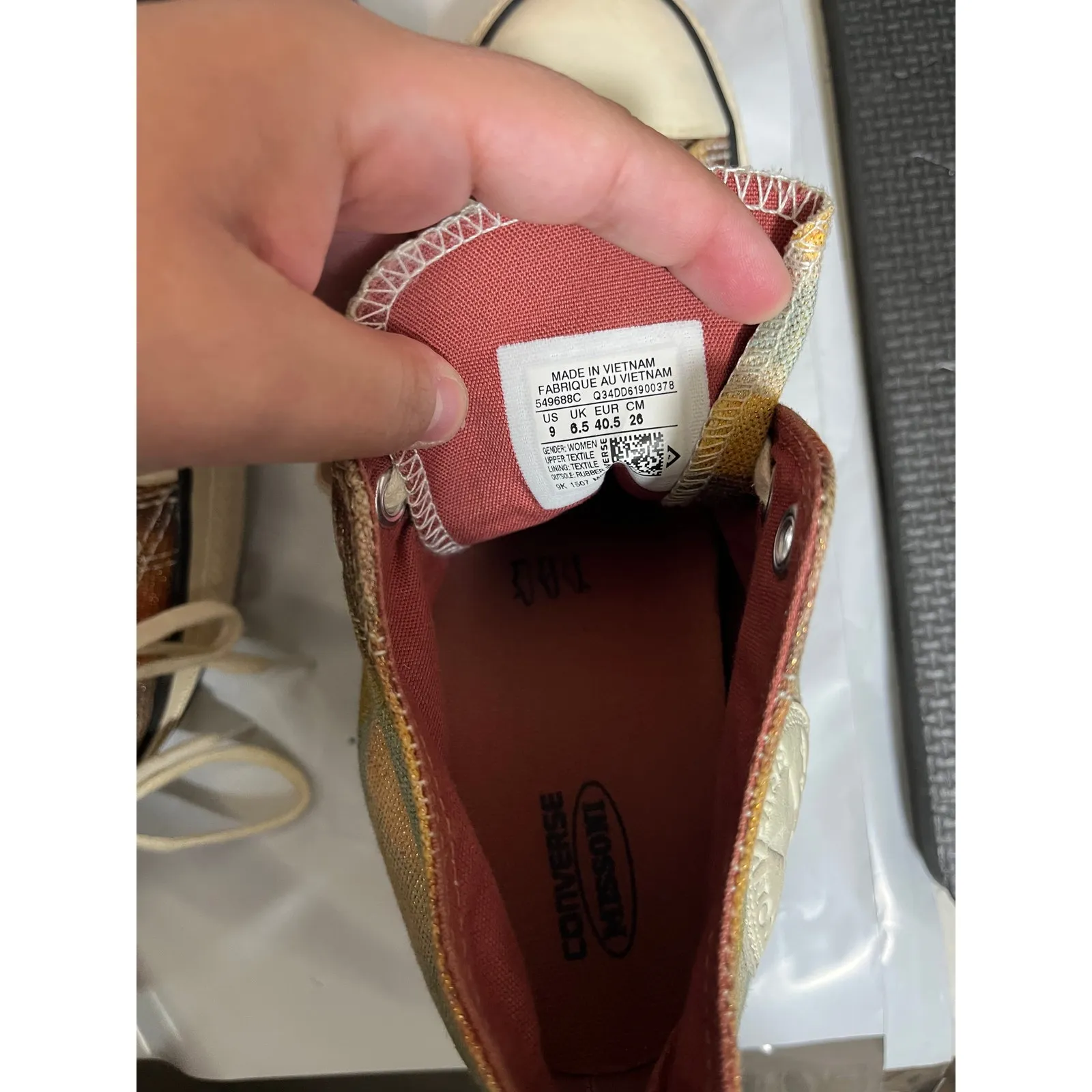 Converse Chuck Taylor All Star‎ Lux X Missoni CT Hidden Heel Wedge Womens Sz 9 - Image 9