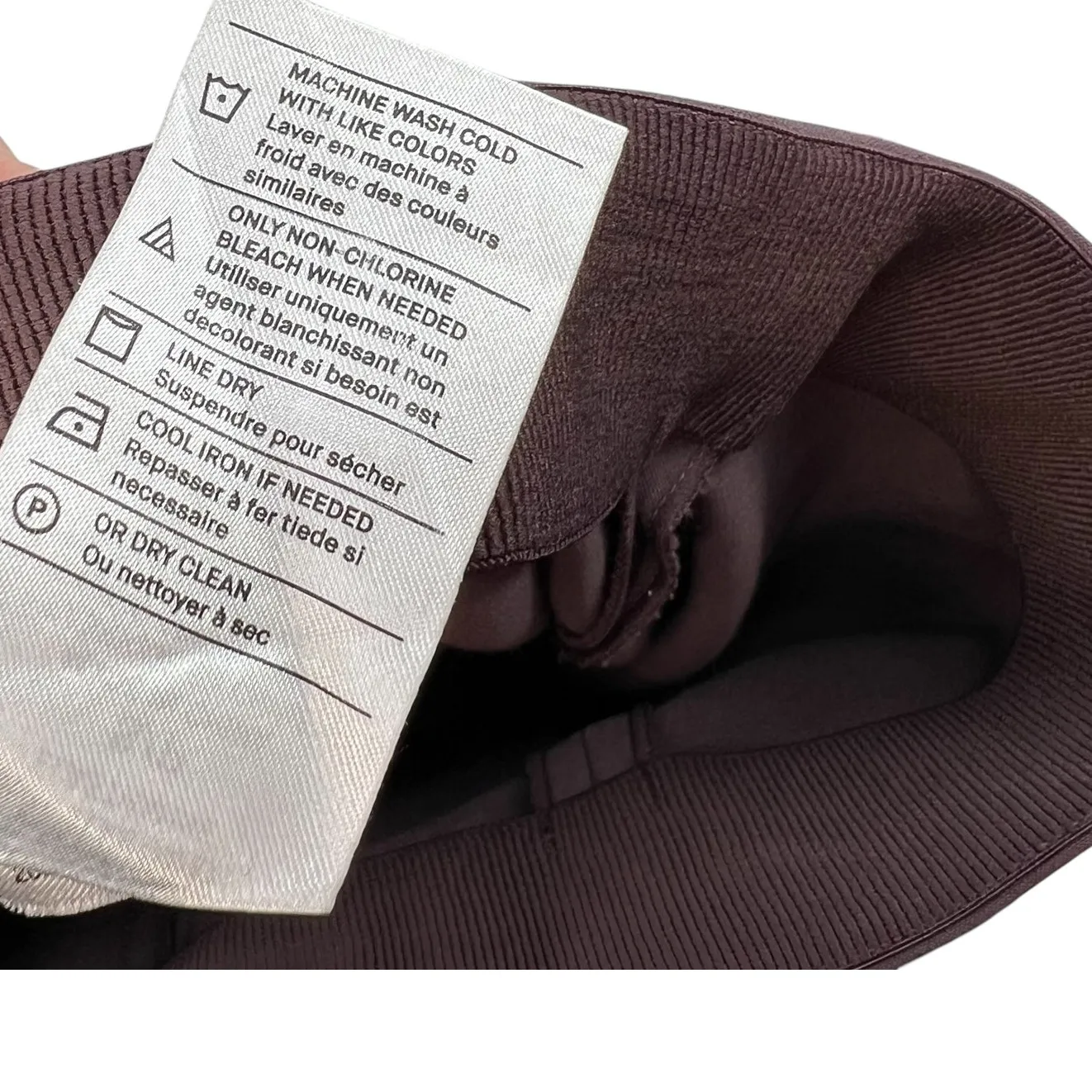 Vince Kick Pleat Crop Flare Leg Stretch Cotton Blend Pants Purple‎ Size Small - Image 14