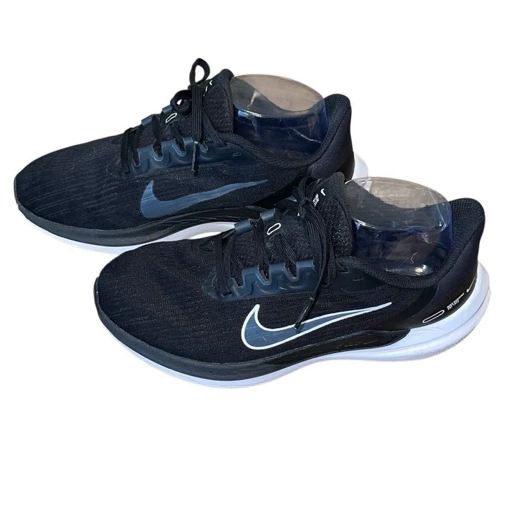 Nike Womens Air Winflo 9 Neutral Lace‎ Up Athletic Running Shoes Black Size 7 - Image 2