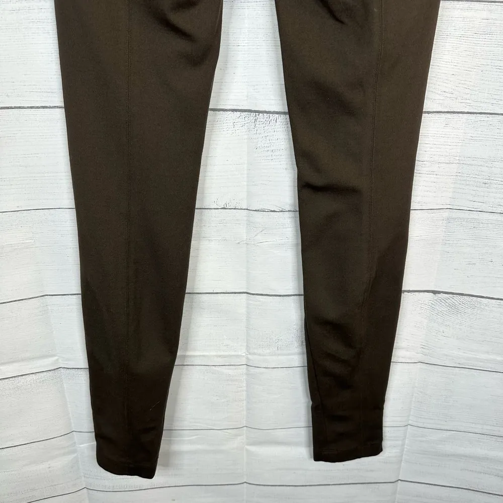 Vince Revolve Womens size 4 Ponte Ski Pant Knit Skinny Leg Brown Pants Trouser - Image 7
