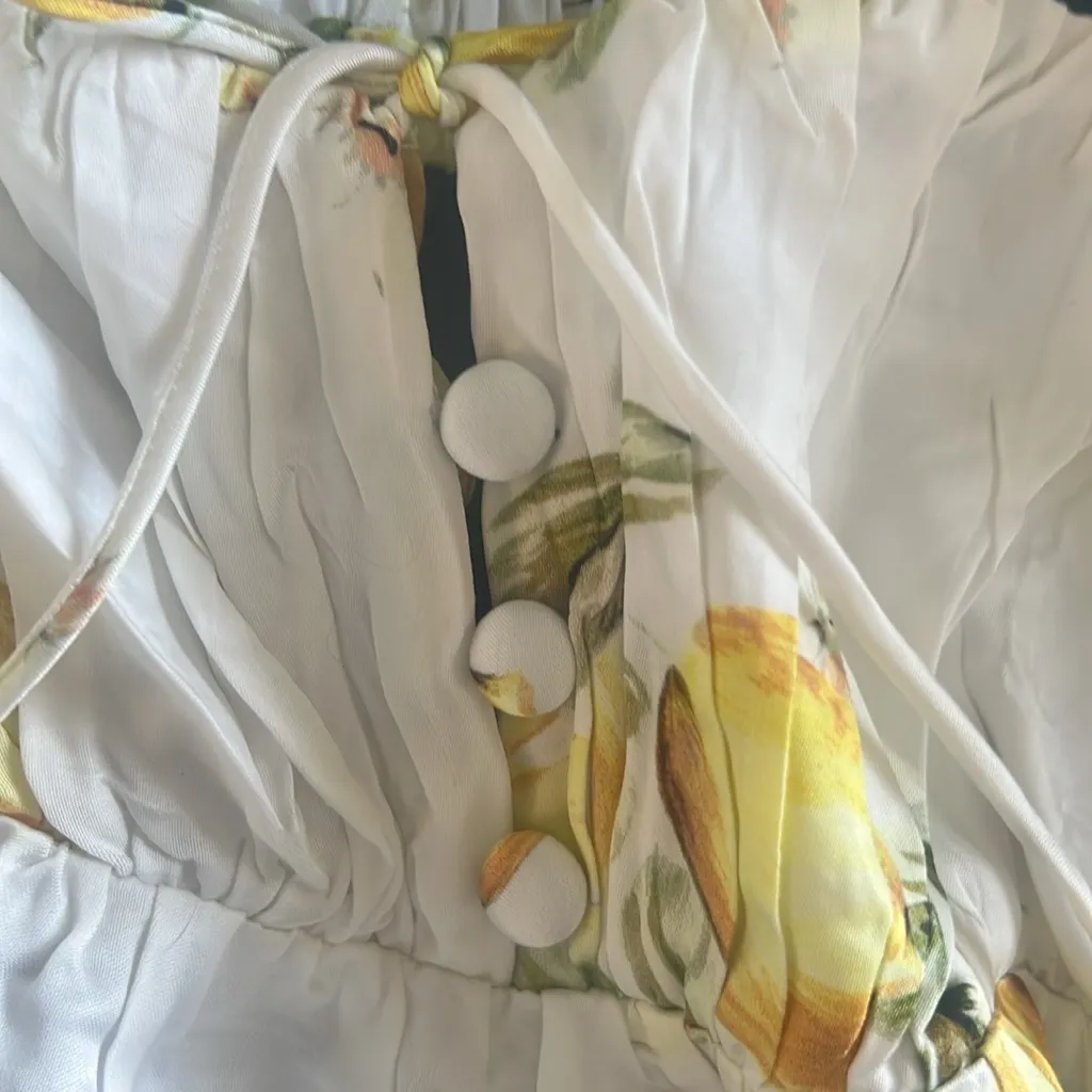 For Love and Lemons Serafina lemon puff sleeve dress NWT( exclusive for V.S,)😇 - Image 9