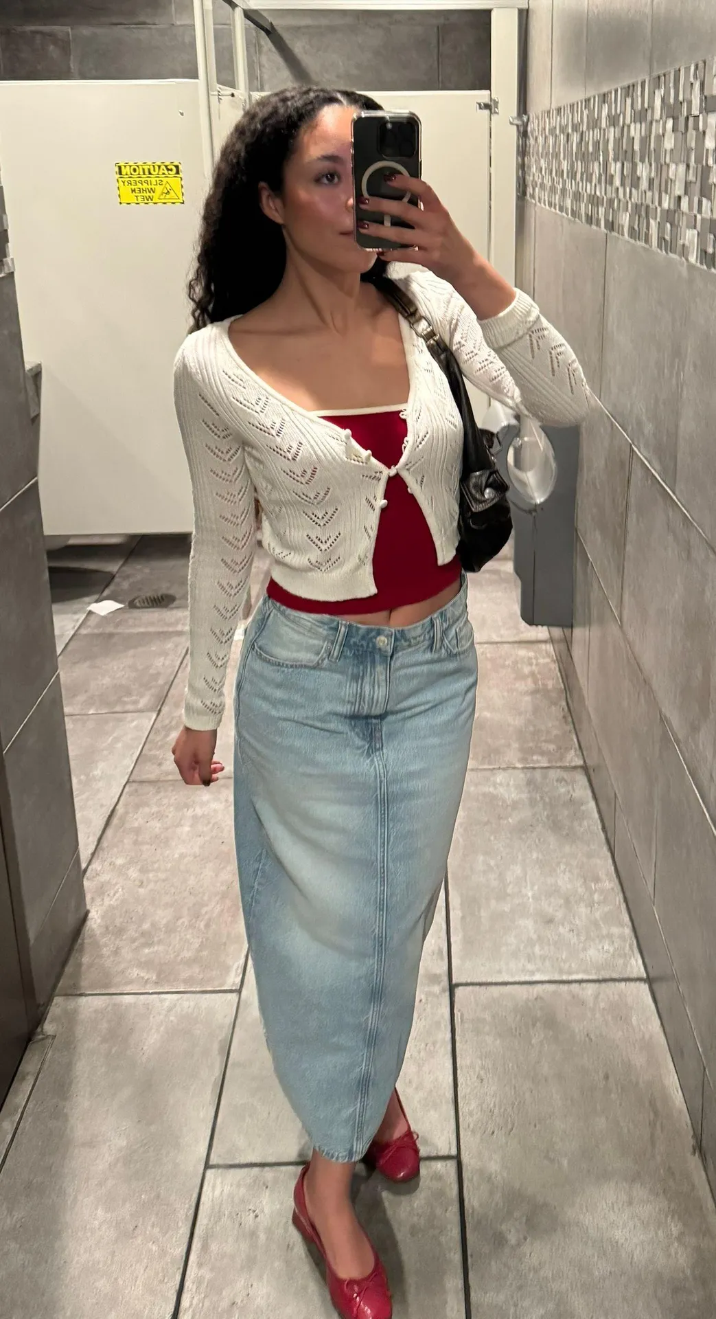 Cream Crochet Cardigan - Image 2