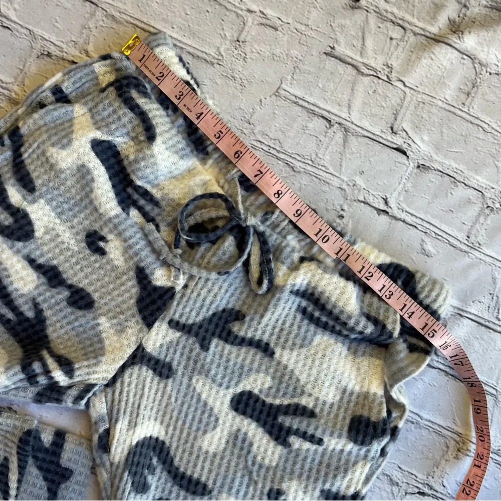 Born 2 Piece Women’s Camo Pajama Set Brand NEW W TAGS Large Blue Fleece Cozy - Image 14