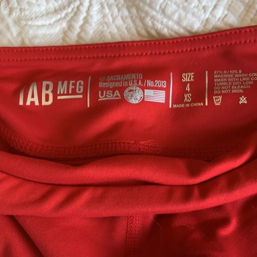 𝅺nwt IAB MFG Red Booty shorts sz xs - Image 5
