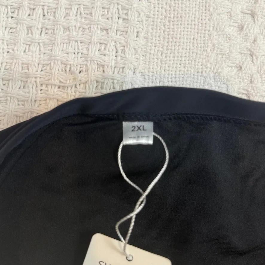 new 2XL Share Happy Moments With You ruched bikini swim bottom SW2 2949 Black Size XL - Image 3