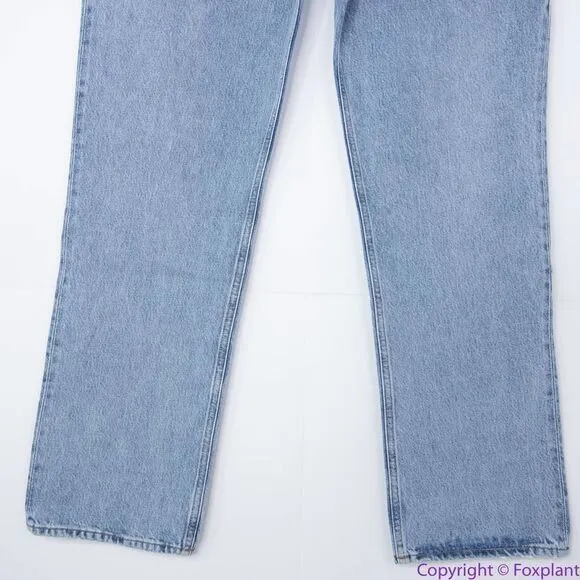 NEW‎ Agolde LANA MID RISE FULL LENGTH STRAIGHT IN FICTION, 32 - Image 4