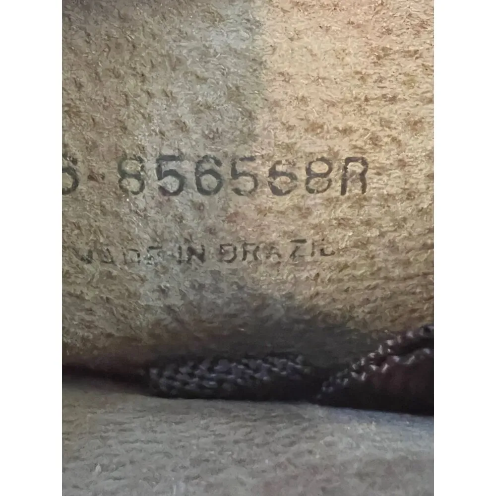 Amazonas Tall Equestrian Riding Boots Black Leather Brazil Size 6 Stiff Pull On - Image 5