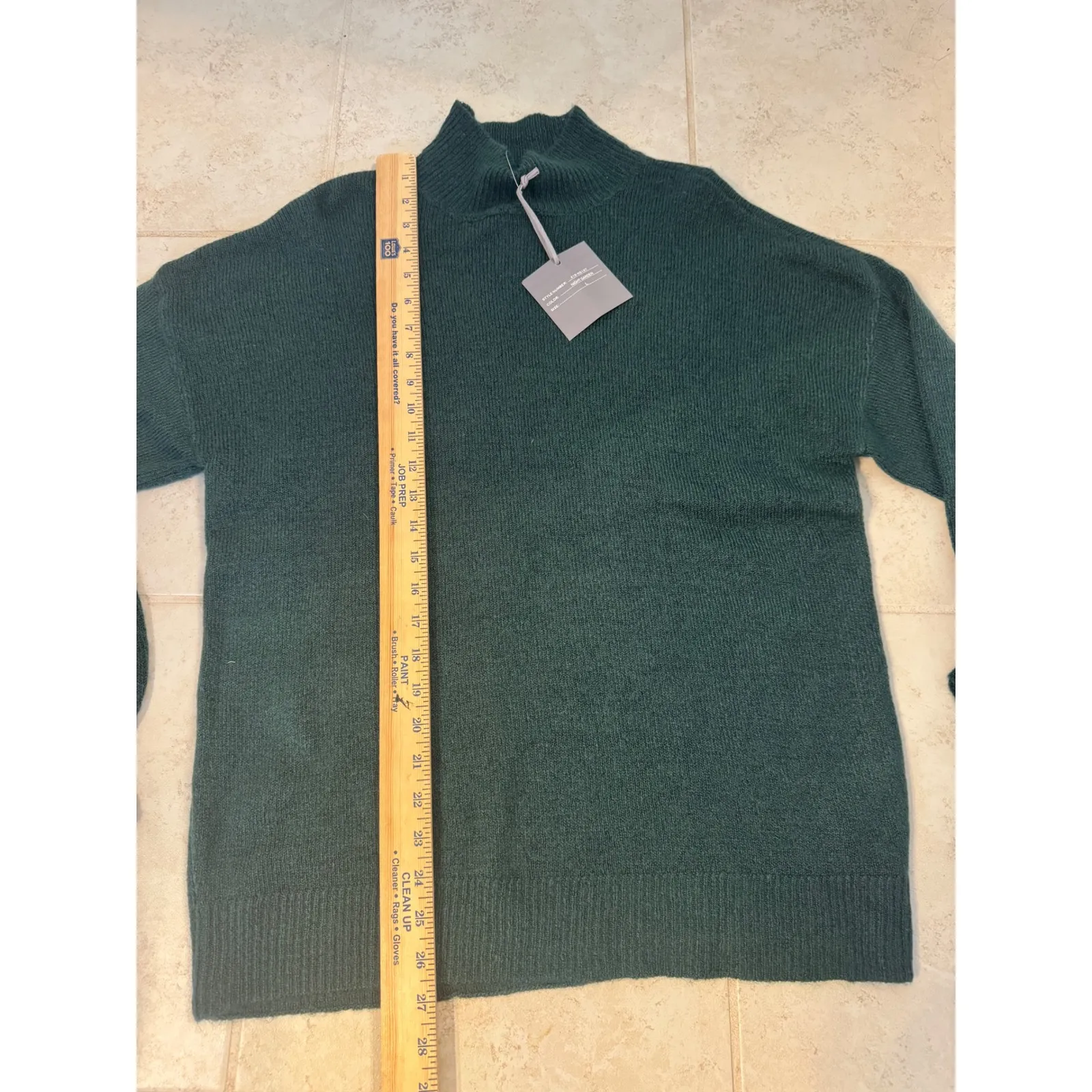 Market & Spruce Marled Knit Mock Neck Sweater Women's Large NWT - Image 7