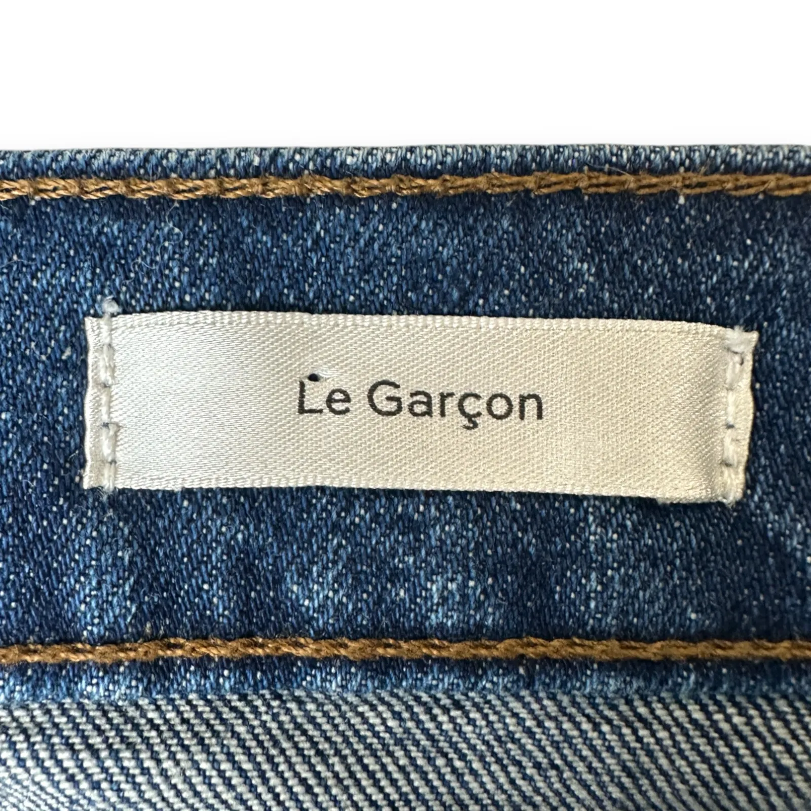 FRAME | W29 L26 | Le Garcon Straight Leg Mid-Rise Jeans in Othello Blue LGJ151 - Image 7