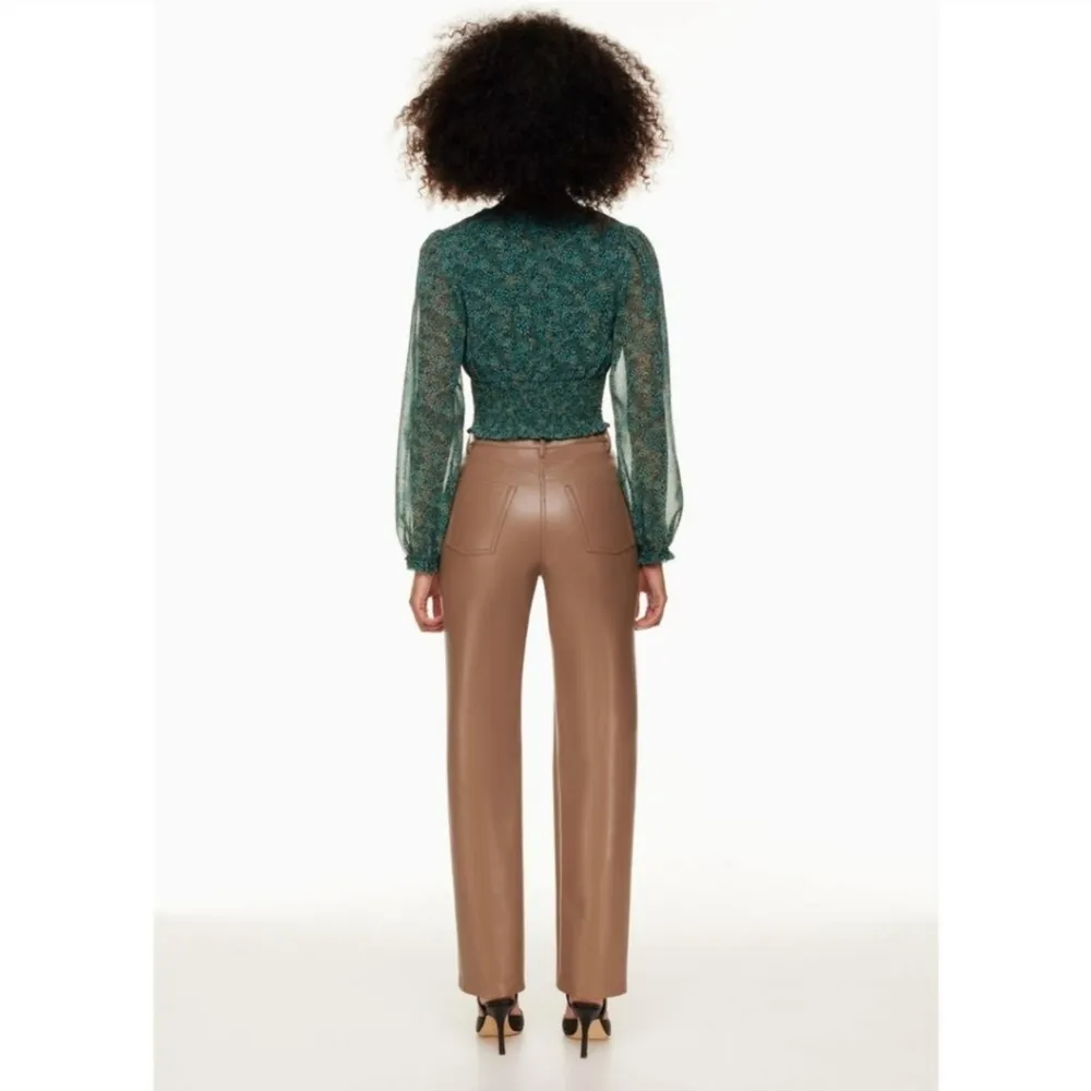 Wilfred Aritzia The Melina Pant Faux Leather Size 8 - Image 4