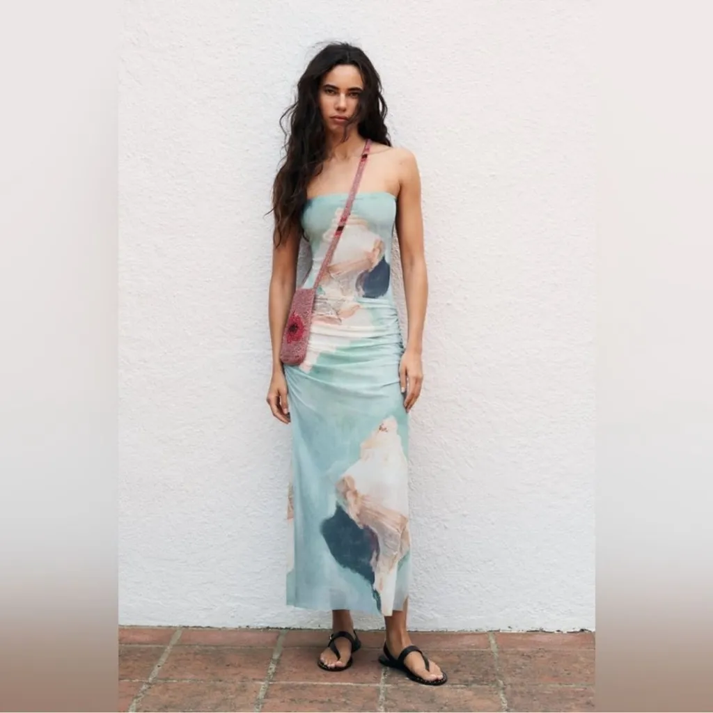 Zara Tulle Printed Skirt - Image 7