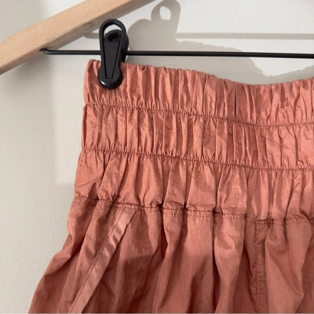 Free People FP Movement The Way Home Shorts in Brushed Apricot Athletic Lining - Image 5