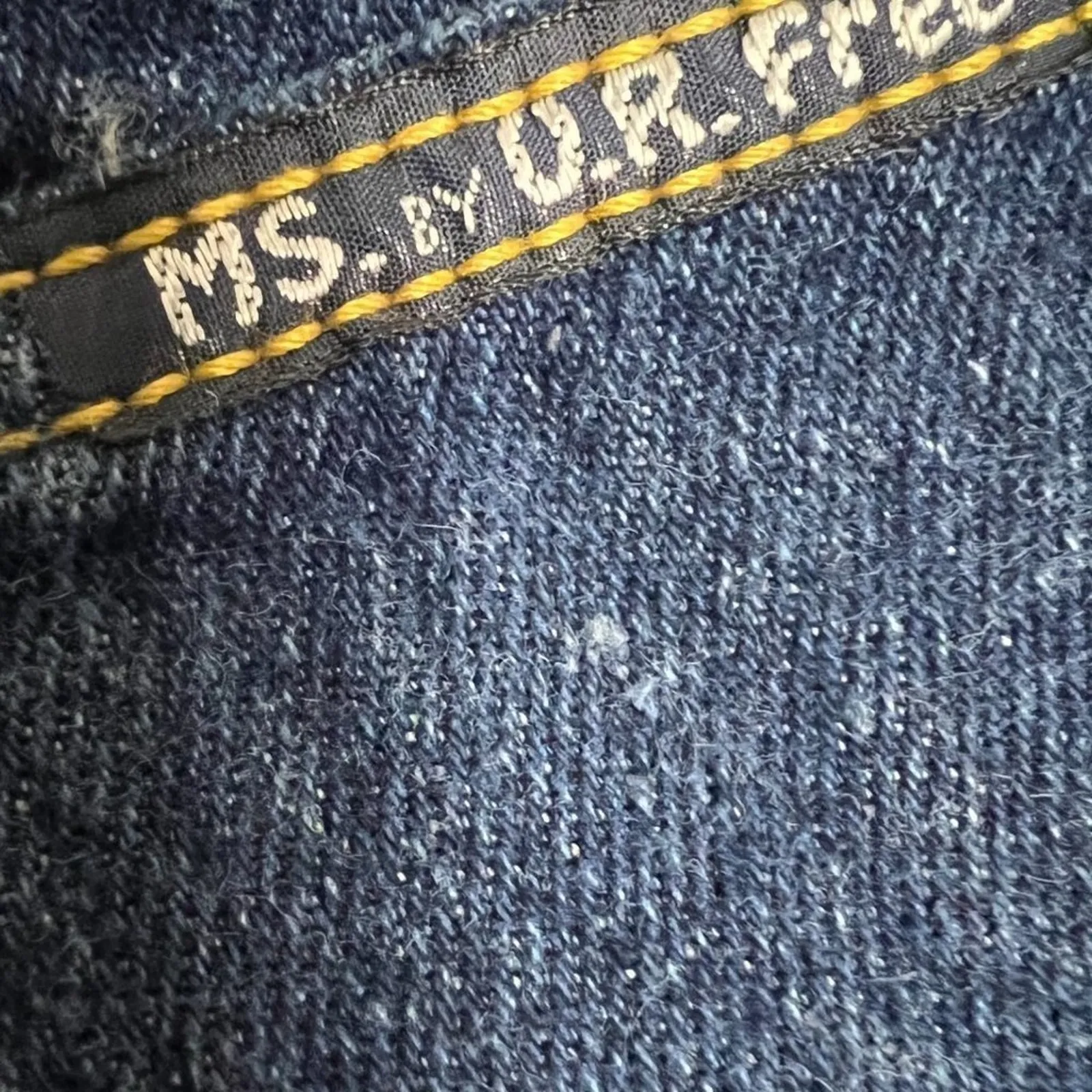 30” Waist Vintage High Rise Dark Wash Jeans MS. By U R Free Blue Size 10 - Image 10