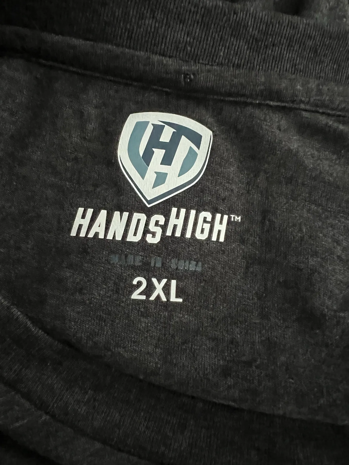 Hands High Carolina Panthers T Shirt Gray Size XXL - Image 4