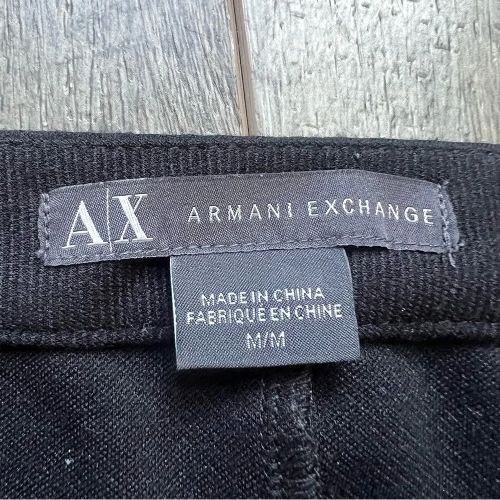 A/X Armani Exchange Black and Royal Blue Color Block Pencil Skirt Mini Skirt Med - Image 2
