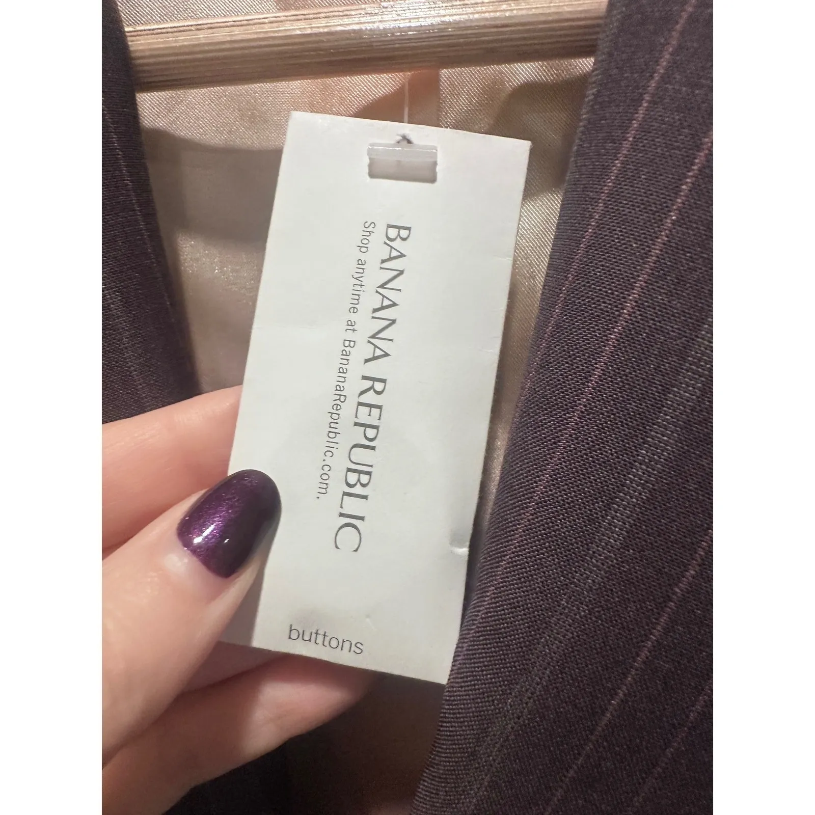 Banana Republic Gray Striped Wool Blazer Size 4 - Image 7