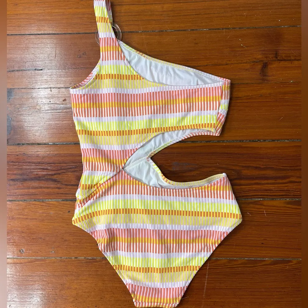 Solid & Striped Claudia Ribbed Side Cutout One Piece Swimsuit ~ Size Medium 💛🍄 - Image 6