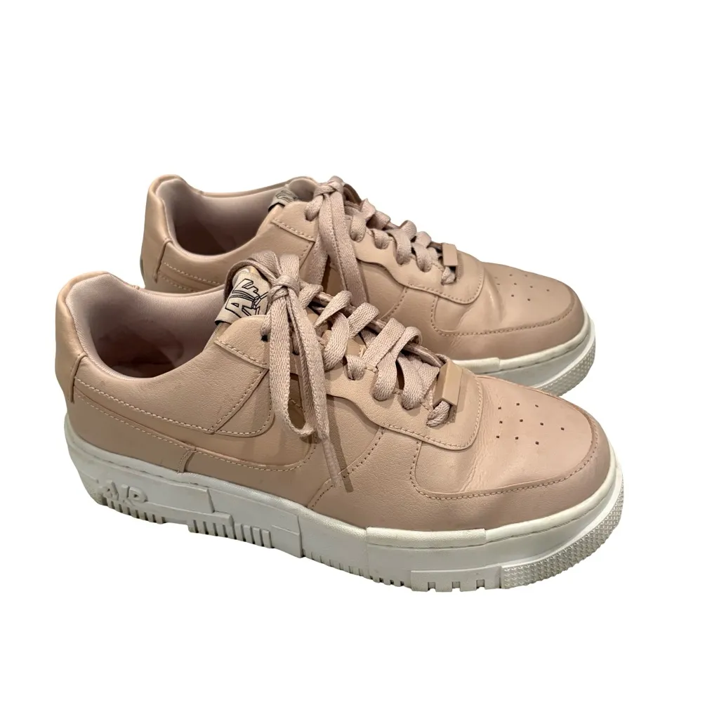 Nike Air Force 1 Pixel Particle Beige, Sz 8 - Image 5