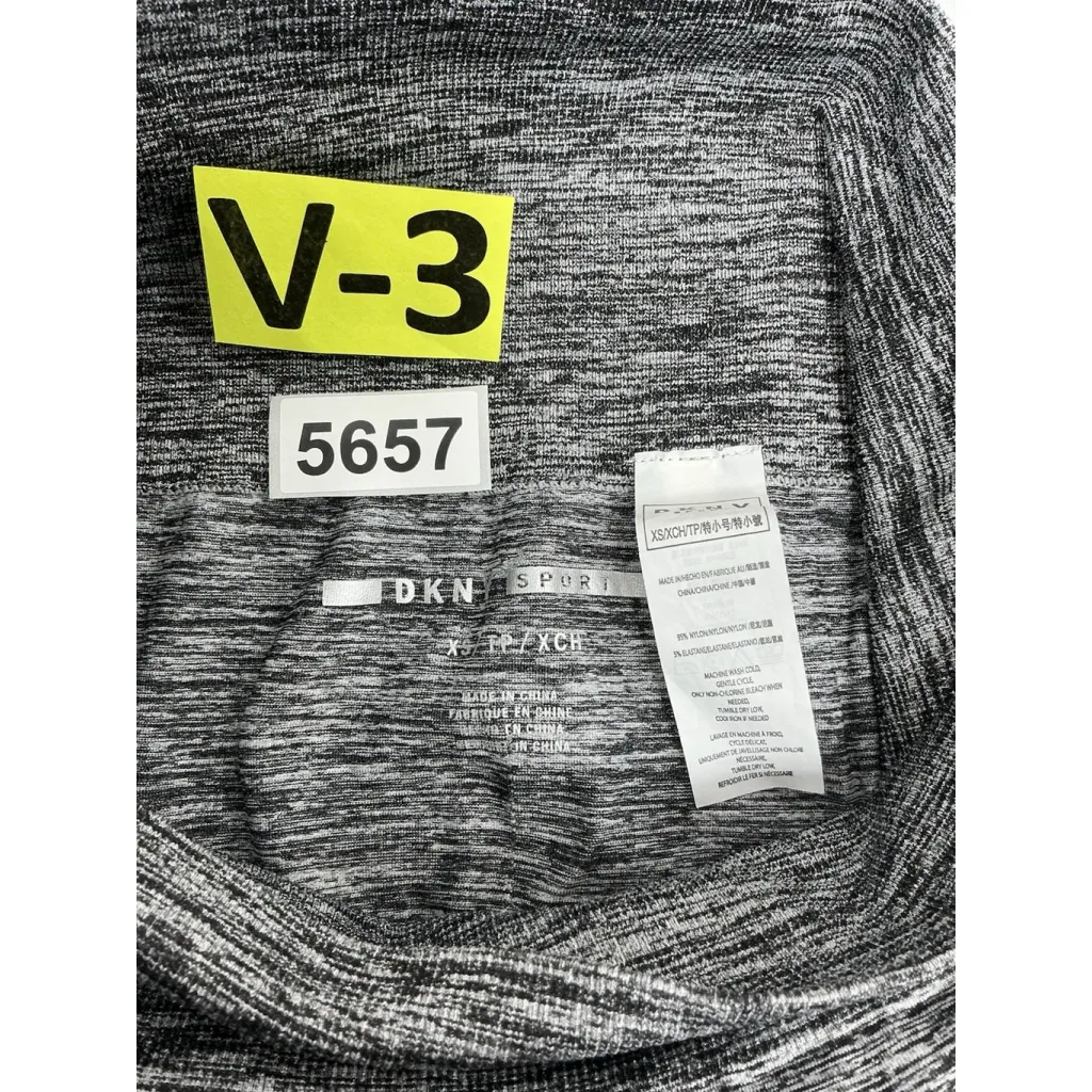 Womans DKNY Sport Compression Leggings XS Black Thletic Pants - Image 3