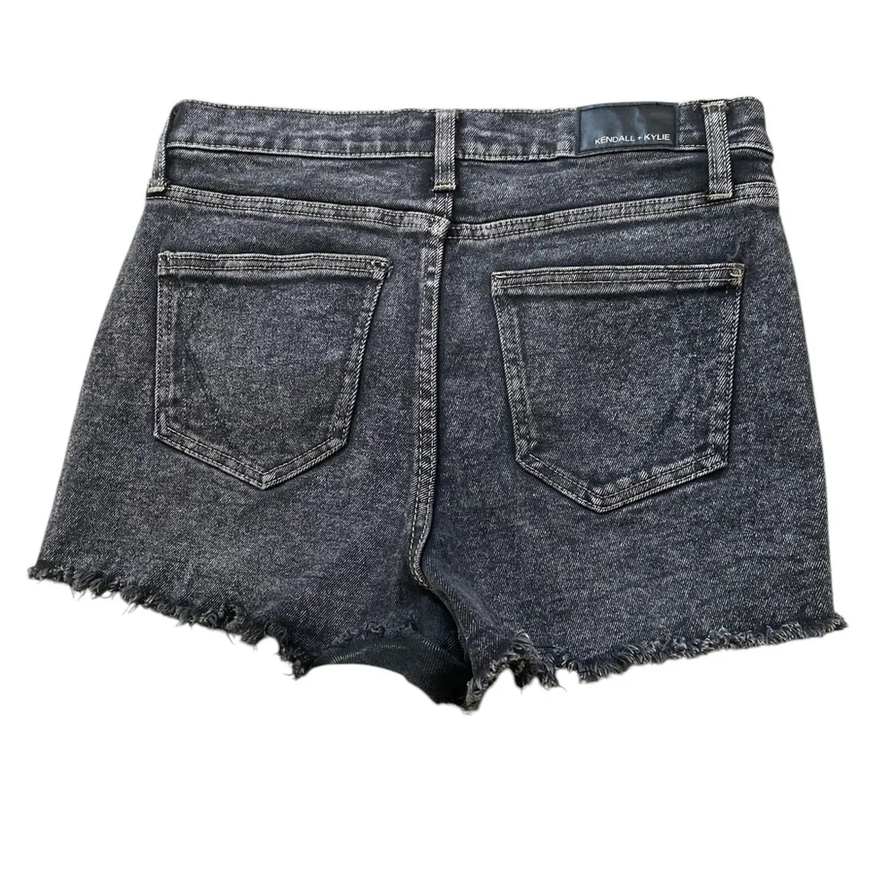 The drifter high Rise acid wash Denim cut off Shorts - Image 4